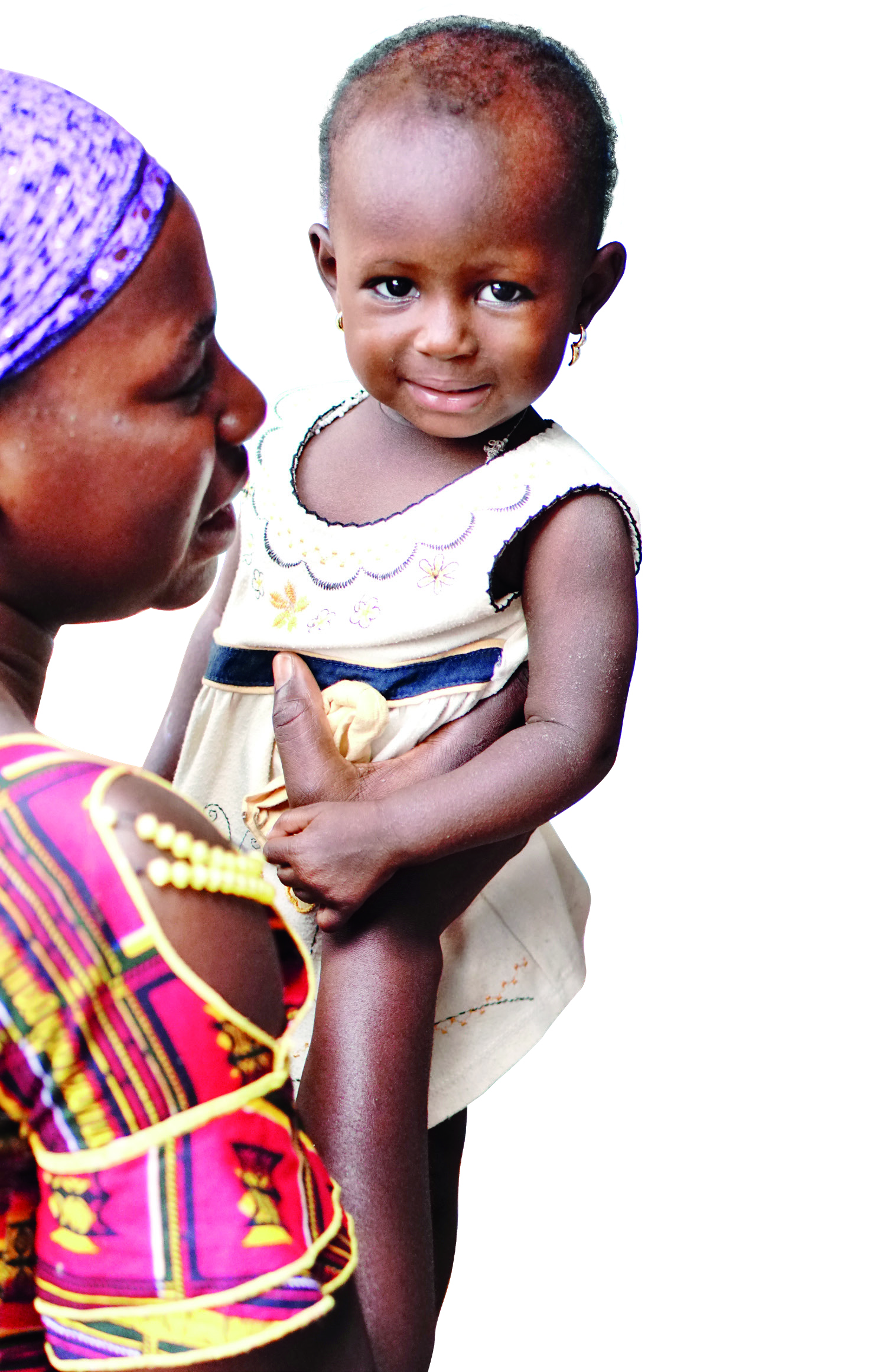Woman holding her baby